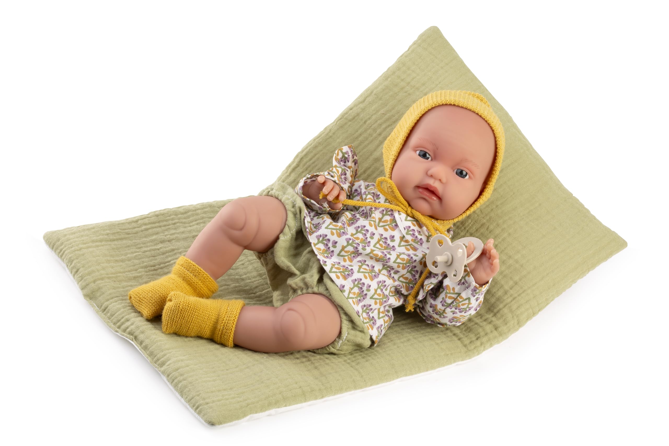 MUÑECAS ANTONIO JUAN S.L. Tonette with bed posturitas. Flexible body