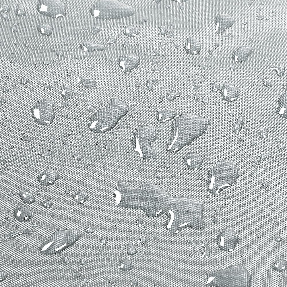 Housse Protection Auvent Imperméable Sac Rangement Anti-UV Jardin Gris 3M