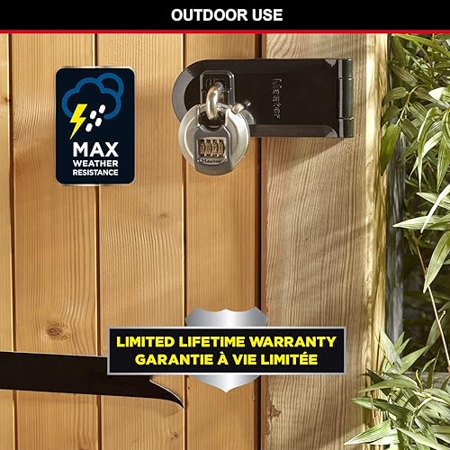 Miniatura 4 de Master Lock M40EURDNUM Excell - Candado de disco de alta seguridad combinación acero inoxidable exterior M40EURDNUM-Mejor utilizado para unidades de