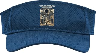 Total Solar Eclipse August 12 2026 Cat Lover Watchers Sport Sun Visor