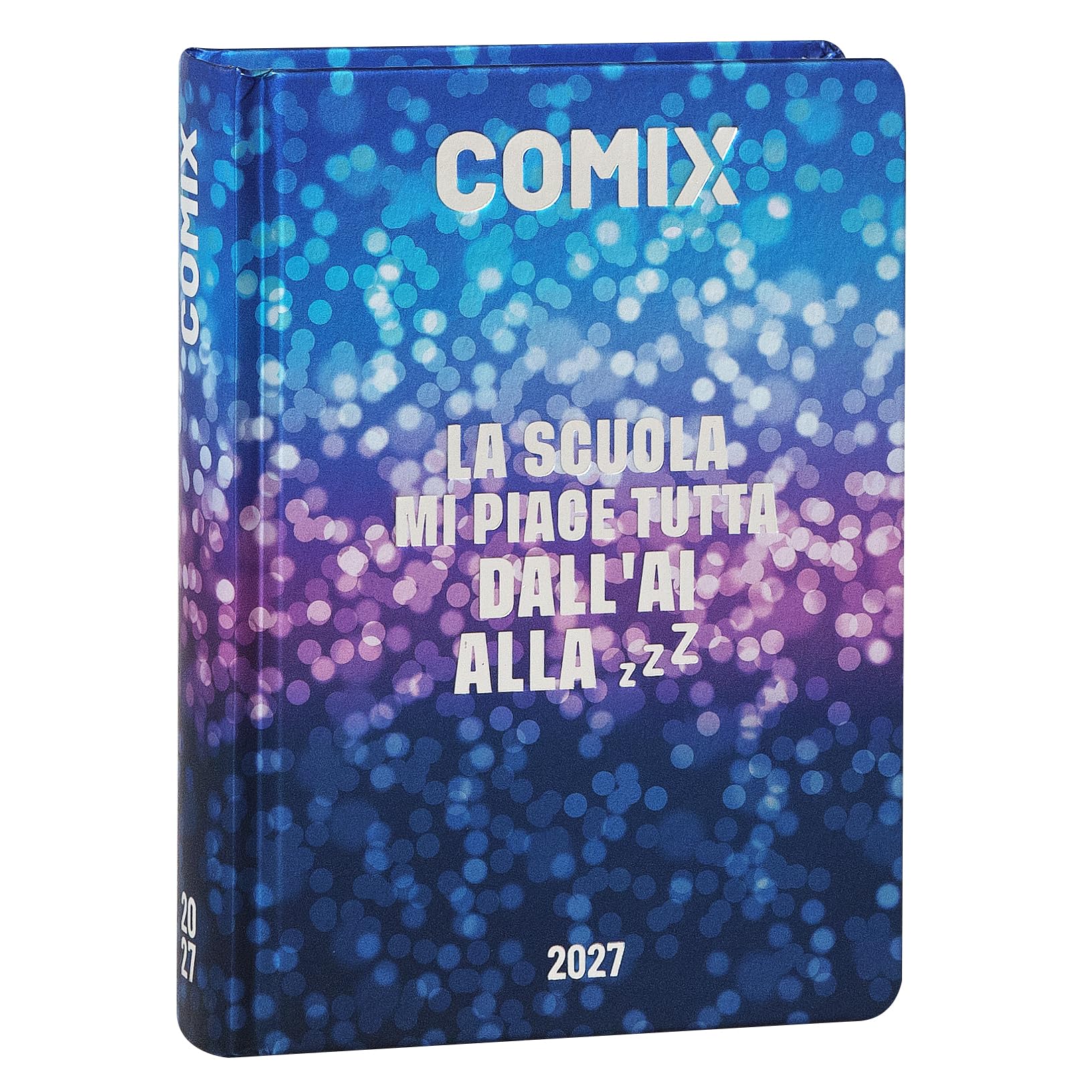 COMIX - Agenda 2027 Giornaliera 16 Mesi, Diario per Scuole Medie e Superiori, con Copertina Rigida, 576 Pagine con Grafiche e Fumetti, Ideale per Ragazzi e Ragazze, 13x17,8 cm