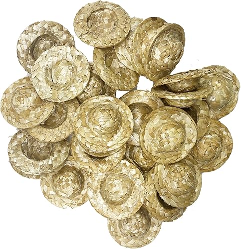 Miniatura 9 de Cayway 30 sombreros en miniatura, 3 sombreros de plástico de plástico, lindos accesorios de decoración para fiestas, disfraces de muñecas,