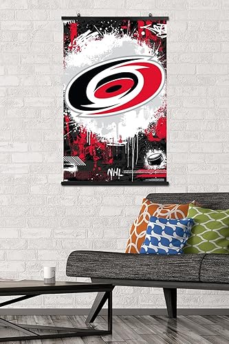 Miniatura 6 de Trends International NHL Carolina Hurricanes - Póster de pared con logotipo Maximalist 23, 14.72 x 22.37 pulgadas, versión premium sin marco