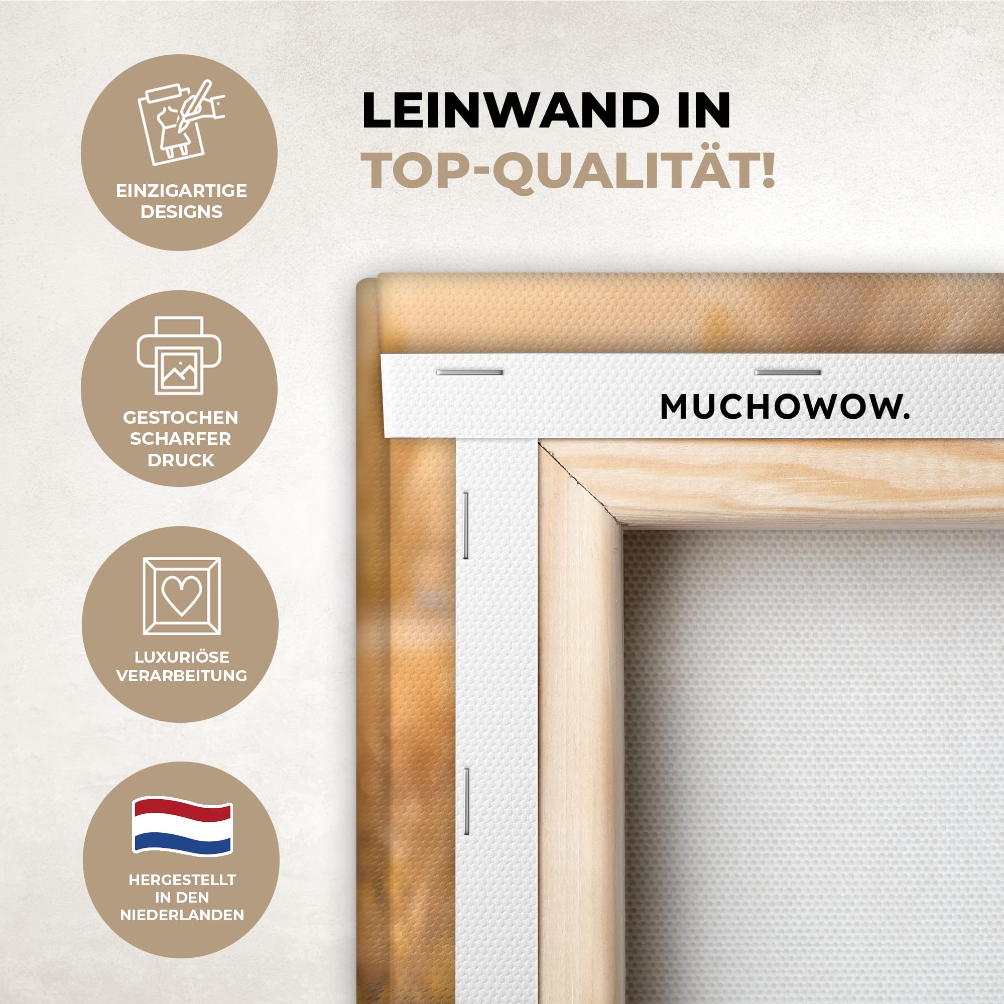 MuchoWow© Bild auf Leinwand personalisiert Groß Schlafzimmer Bilder
