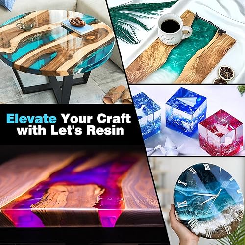 Miniatura 7 de ResinAngel Kit de resina epoxi de 2 galones con bomba, relación de mezcla 11, resina transparente de baja viscosidad, sin burbujas y sin