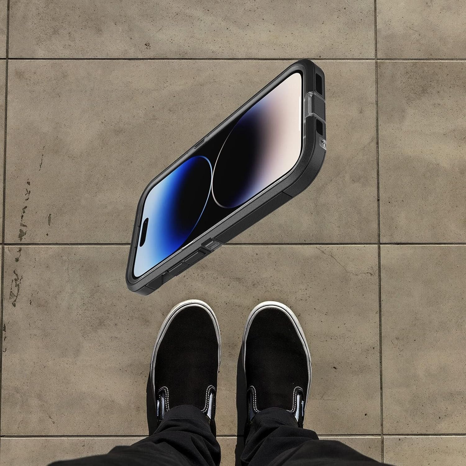 OtterBox Defender XT Clear iPhone 14 Pro Case, Black, Crystal US Military MIL Standard