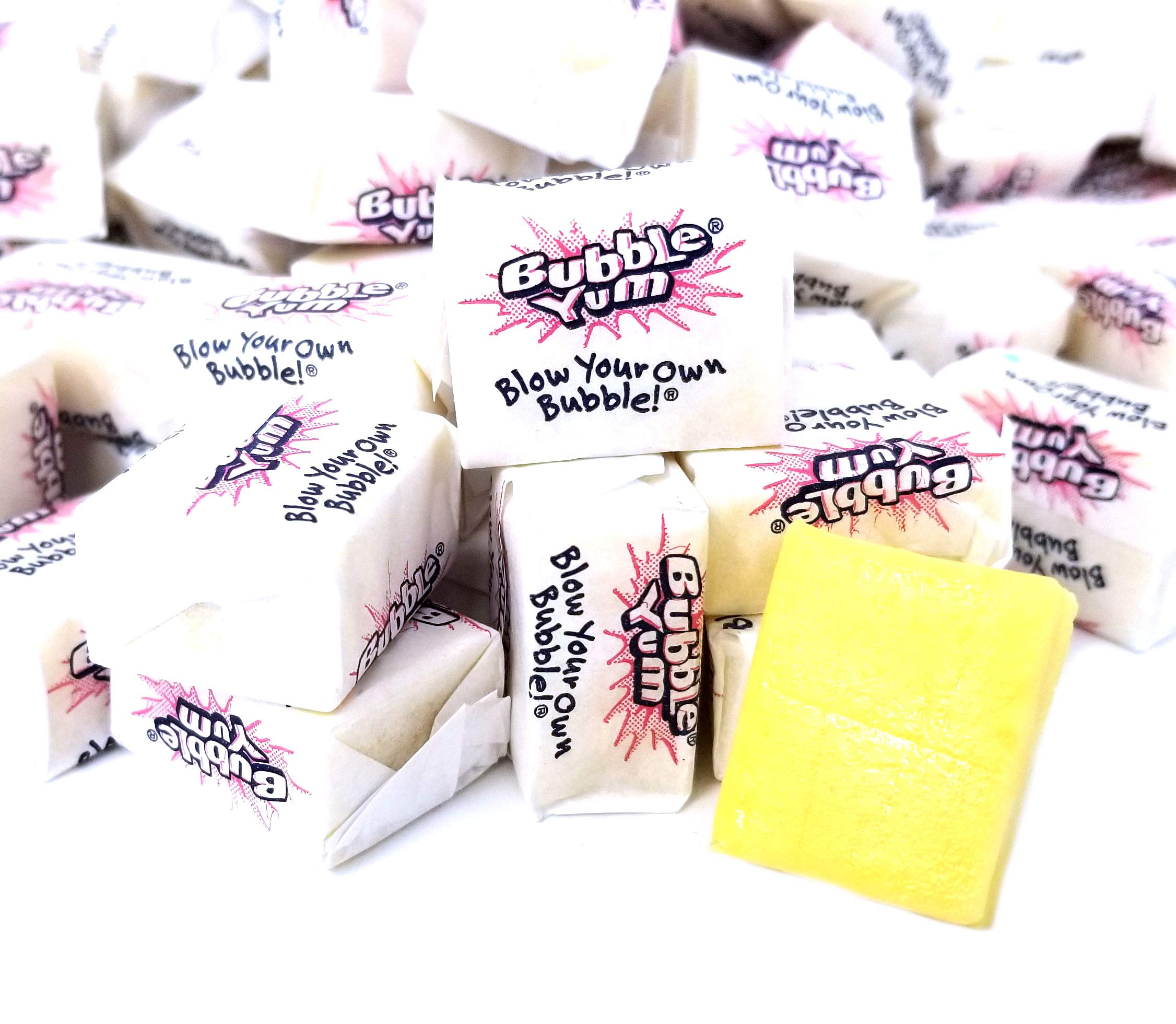 BUBBLE YUM Sour Strawberry Lemonade Bubble Gum , Individually Wrapped Bulk Pack, 2 Lbs Buy