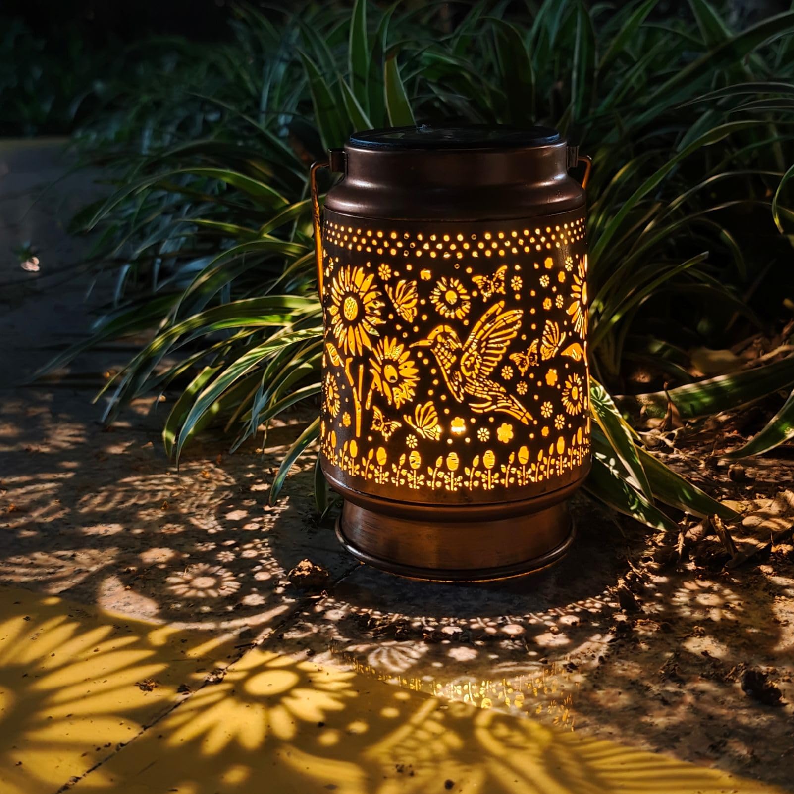Xugenxes Hummingbird Solar Lantern Outdoor Waterproof Hanging Ornament - Image 3