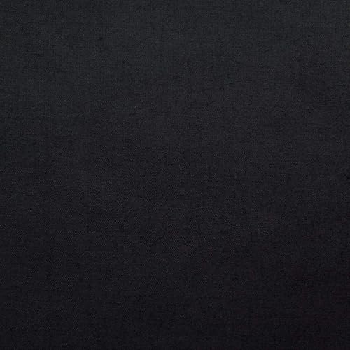 Miniatura 1 de Tela de algodón y poliéster de tela ancha de The 1 yarda, 5 yardas, 10 yardas, 15 yardas y 20 yardas de incremento, 60 pulgadas de ancho, (negro, 1