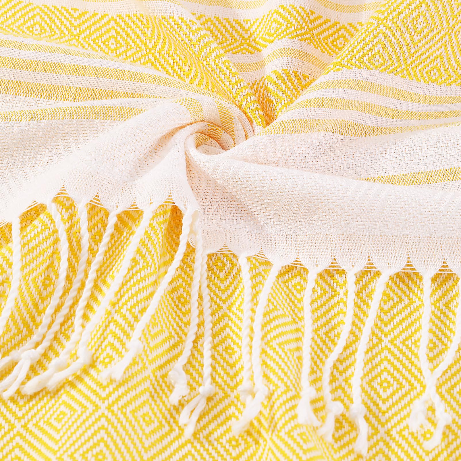 8 Pack Turkish Beach Towels - Oversized Quick Dry Pool Towels, Lightweight Sand Free Towels For Beach, Yoga, Travel 3 thumbnail image