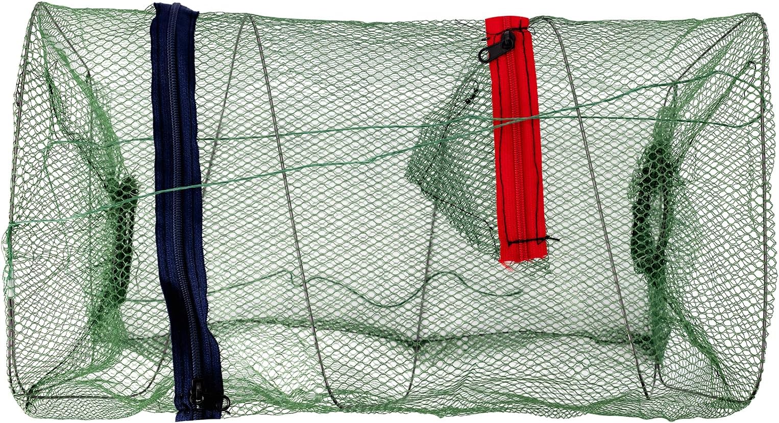Fishing Trap Net, Saltwater Freshwater Fish Crayfish Crawdad Crab Lobster Prawn Trap Net