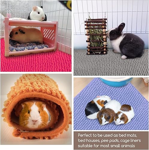Miniatura 3 de 3 forros para jaula de cobayas, absorbentes, reutilizables, almohadillas para orina de conejillos de indias, antideslizantes, para conejo,