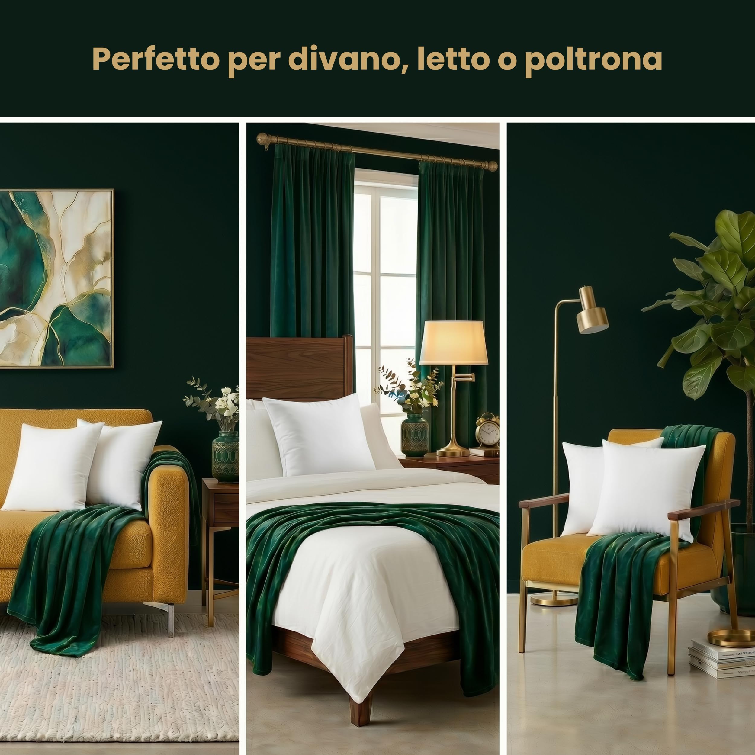 Utopia Bedding Set di 4 Cuscini, 45 x 45 cm Imbottitura per Cuscini, Cuscini Divano, Cuscino Interno (Bianco)