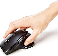 Vista 6 de Yaxa Basics Full Size Ergonomic Wireless Mouse with Fast Scrolling, Compatible with PC, Mac, Laptop - Black