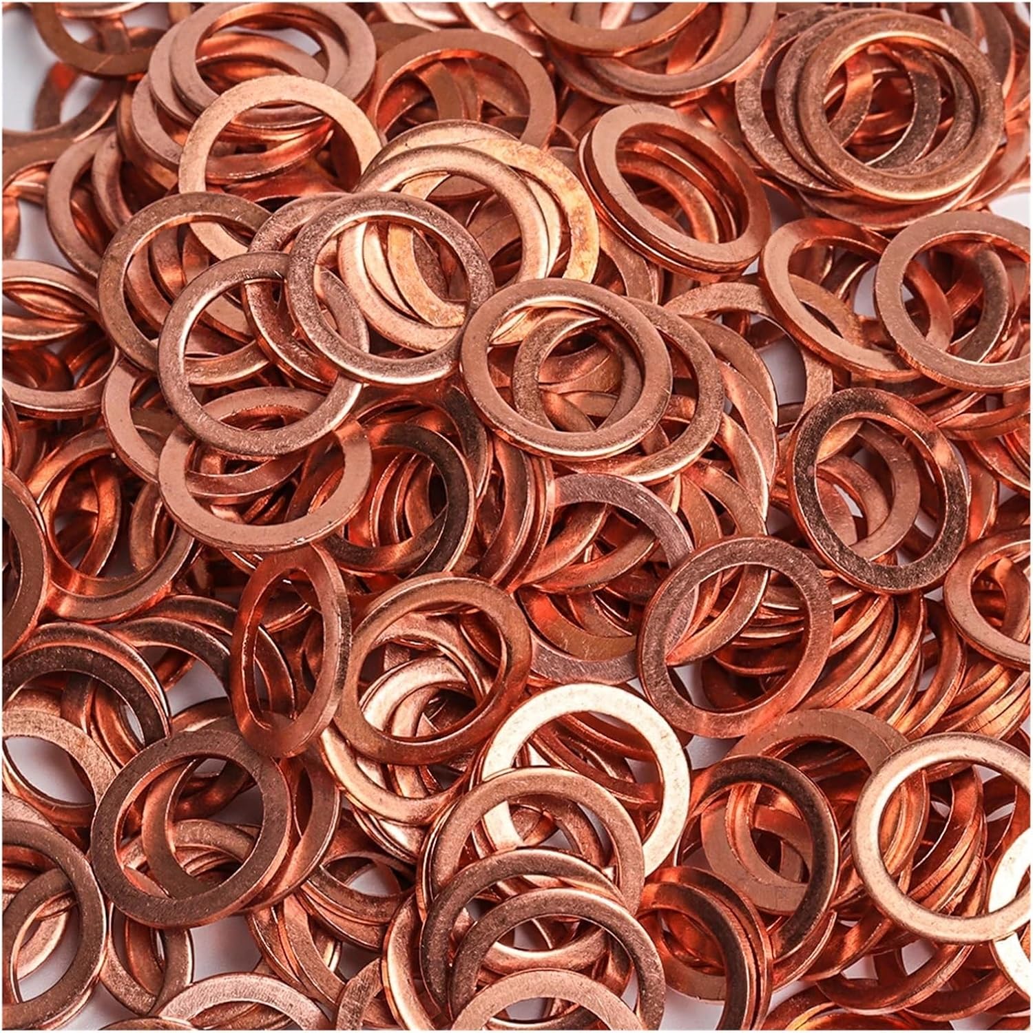 Boat Red Brass Copper Sealing Washer M5 M6 M8 M10 M12 M14 M16 M18 M20 M22 M24 24Size Flat Seal Ring Gasket Washers DIN7603(M20x26x1.5(8pcs))