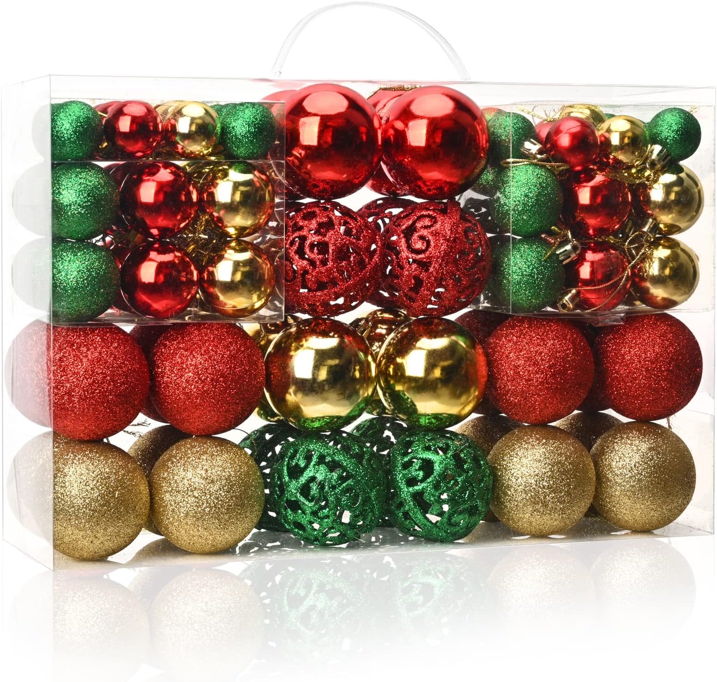 MeetXmas 100PCS Christmas Tree Balls Ornaments, Christmas
