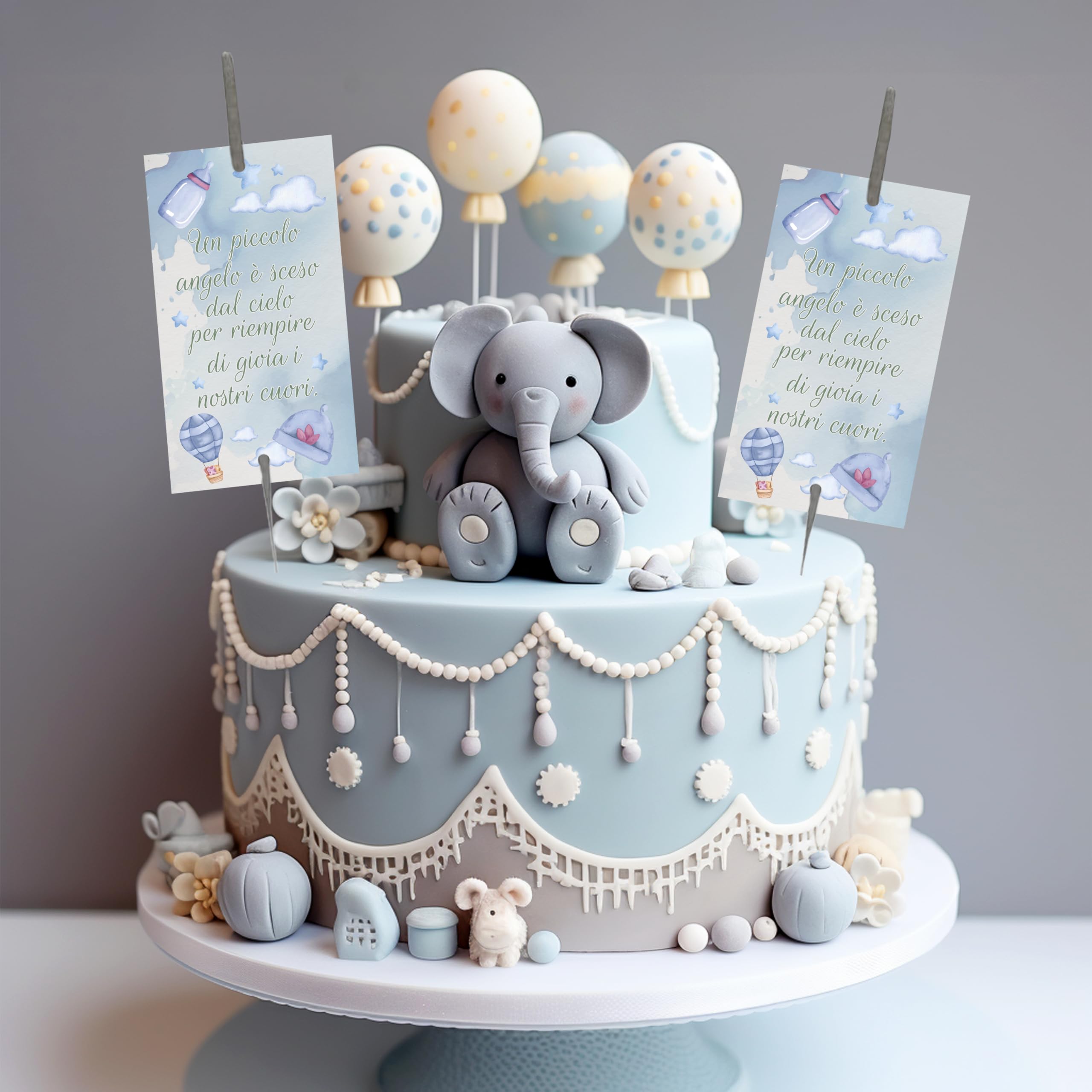 Baby Christening Decorations - 60 Cards for Bright Sparks - Wedding Favors for Christening Decorations (Sparks Not Included) - Image 4
