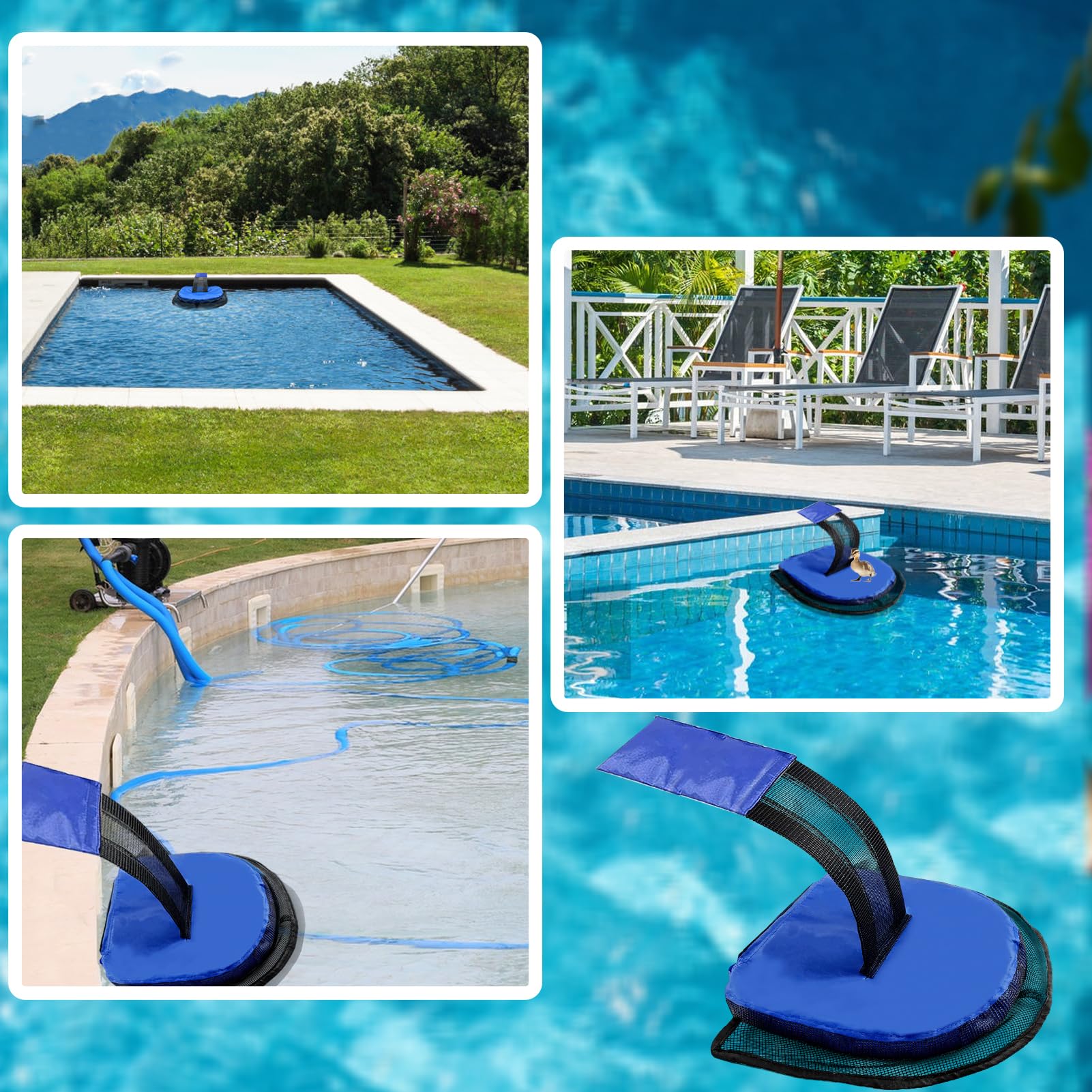 2-Pack Pool Escape Ramps For Animals - Floating Frog/Duck/Bird Saver ...