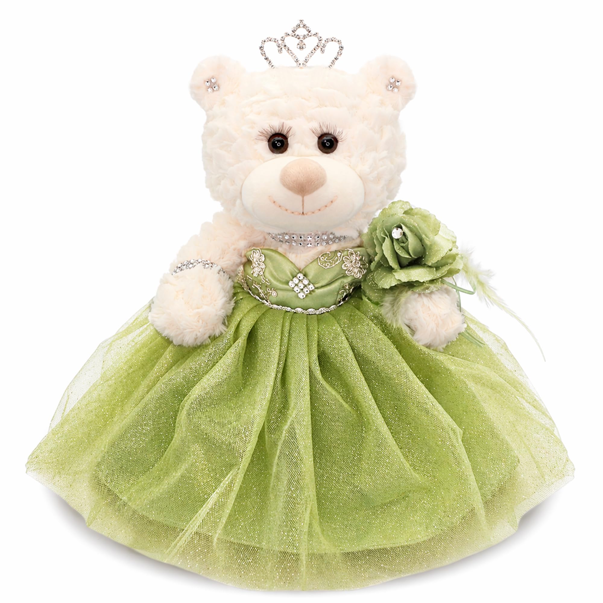 Amazon.com: 12" Quinceaera Bear Centerpiece Doll w/ Elegant Layered Tulle  Dress, and Adjustable Stand  Quinceanera Decorations Gift, Oso de Peluche  para 15 Aos, Handmade Dress in CA~ARC09831-35 (Sage Green) : Toys