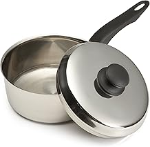 İyi Aş&ccedil;ı 1.5 Quart Paslanmaz &Ccedil;elik Sos Pan Kapaklı