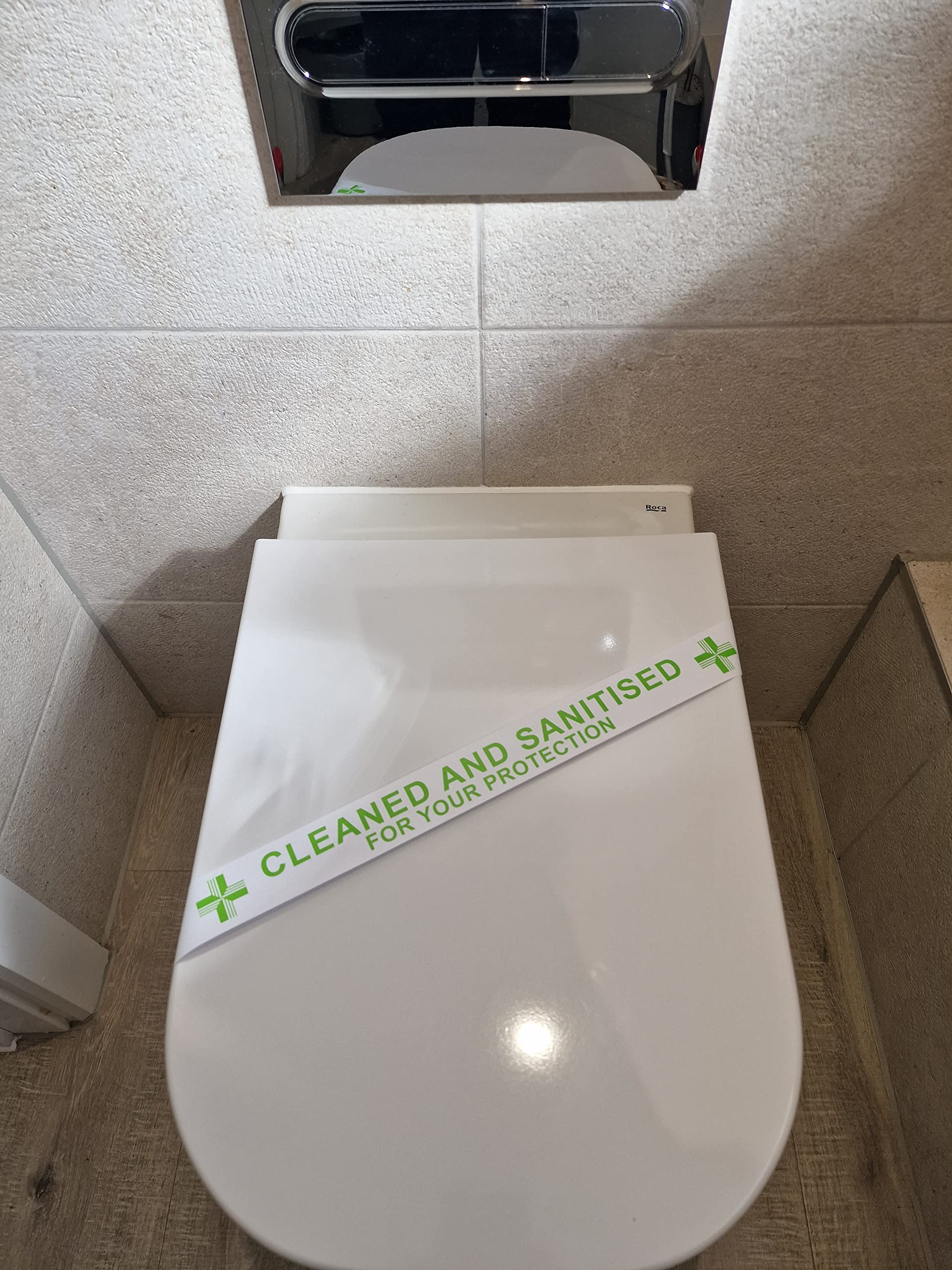 Paper Toilet Strip Hygiene Cleaned Sanitise B&B Hotel Guest House