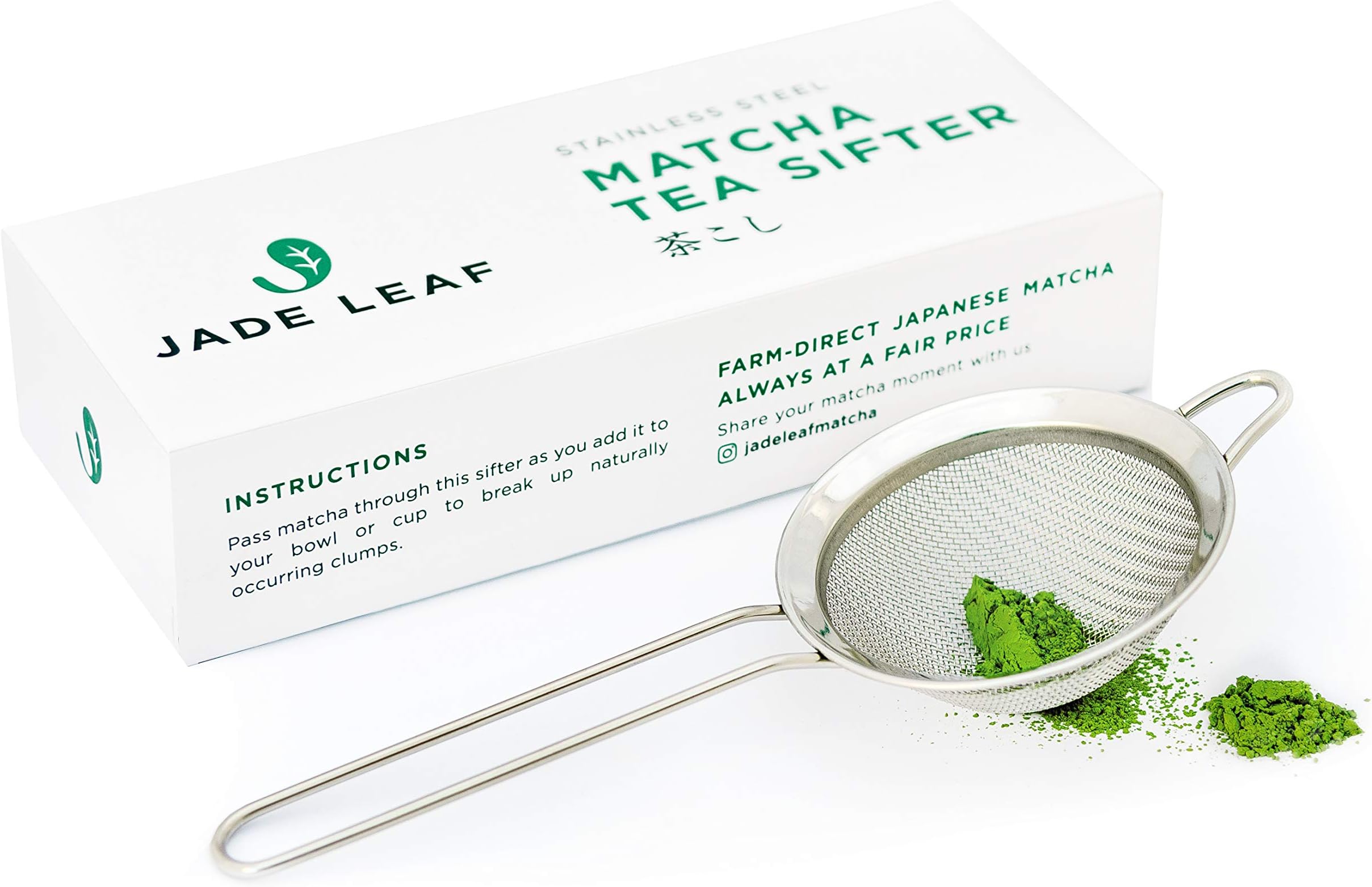 Stainless Steel Sifter - Eliminate Clumps In Your Green Tea Powder - Great Gift for Matcha Lovers