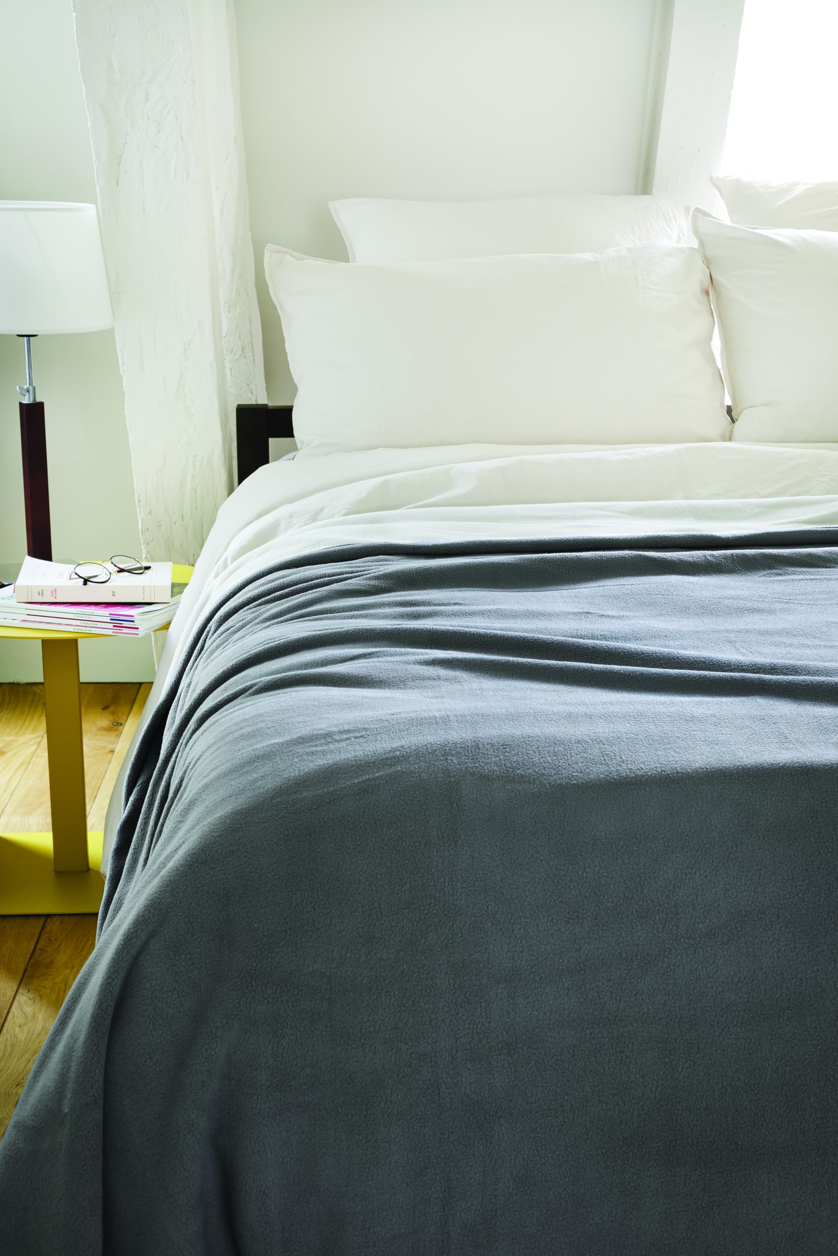 Couverture Toison d'or Narvik grand lit 240x300 bicolore en polyester