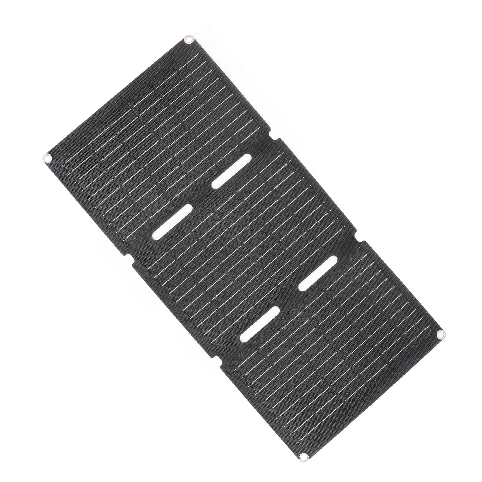 Jeffergarden Caricabatterie Solare Pieghevole da 60 W, Monocristallino, Doppie Porte USB, Ricarica Rapida, Kit di Energia Solare Impermeabile per Campeggio Ed Escursionismo