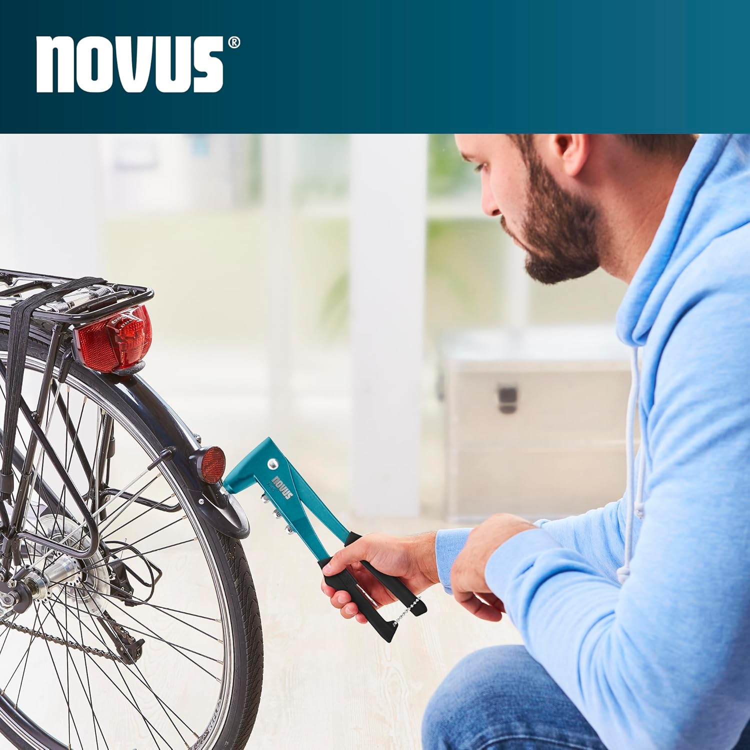 Blind Rivet Pliers N-10 Set of 160 Blind Rivets, Aluminum Rivet Pliers with Precision Head, Integrated Mouthpieces, Perfect Case Set for Beginners and DIY Repairs