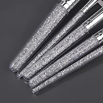 Makeup Brush Set Professional, 5Pcs Makeup Brushes Foundation Brush Concealer Brush Multifunction Makeup Brushes Set Face Makeup Brush Set Precision Brushes For Face, Cheek(Grey)