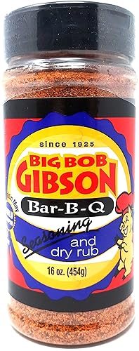 Big Bob Gibson Bar B Que Condimento y frote seco 16oz Barbacoa