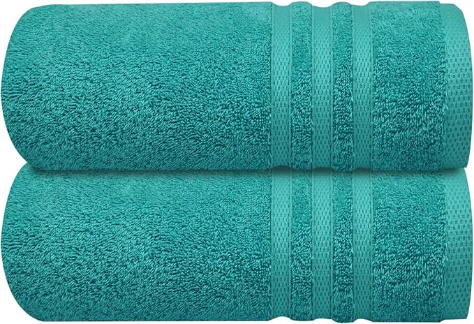 Infinitee Xclusives 6 Piece Premium Towel Set, 2 Bath Towels, 2 Hand Towels, and 2 Wash Cloths, 100% Ring Spun Turkish Cotton Highly Absorbent Towels for Bathroom, Gym, Hotel, and Spa (Cool Grey)