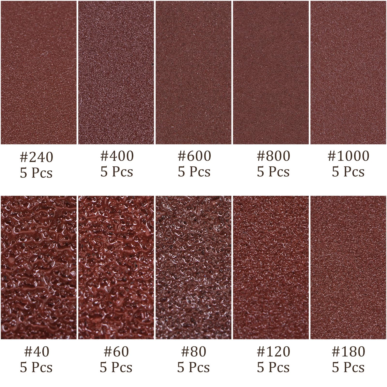 20 Pieces Triangle Sanding Sheets Sanding Sheets 120 Grit Mouse Sanding Sheet Paper - View #7