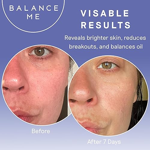 Miniatura 5 de Balance Me Pure Skin - Limpiador facial suave con moringa y salvado de arroz (1 x 4.23 onzas líquidas), lavado facial no tóxico a base de agua para