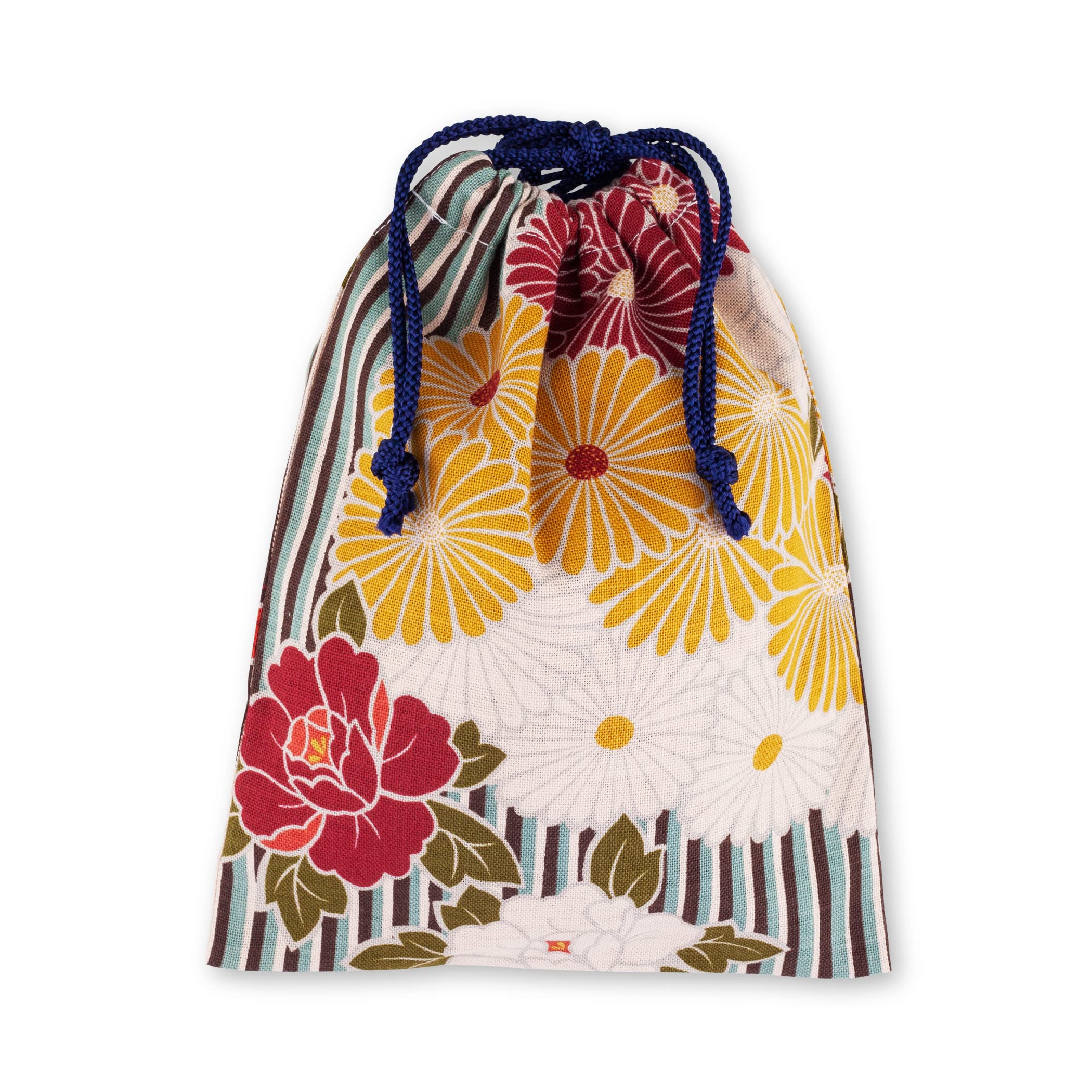 No Ren Drawstring Pouch – Japanese Pattern