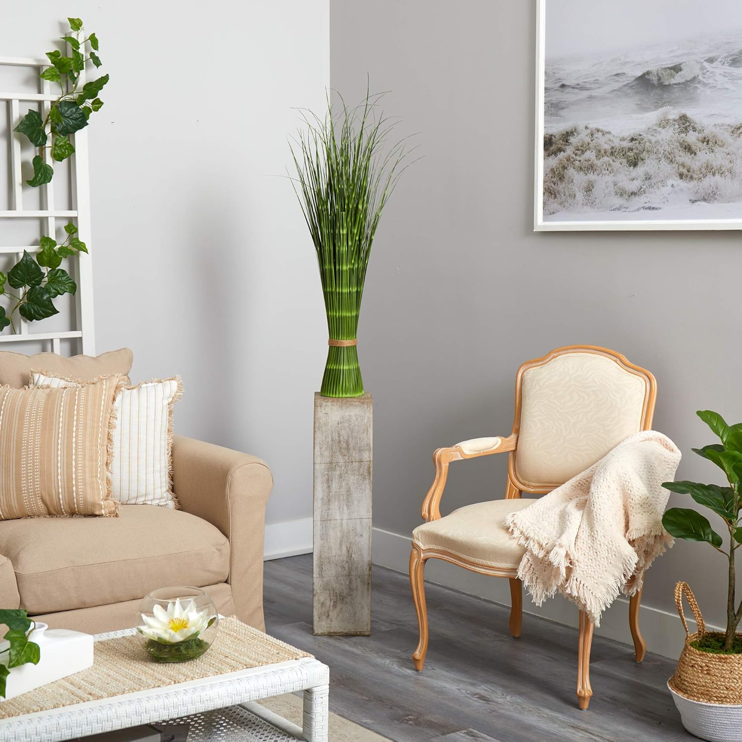 Nearly Natural 40in. Onion Grass Artificial Plant