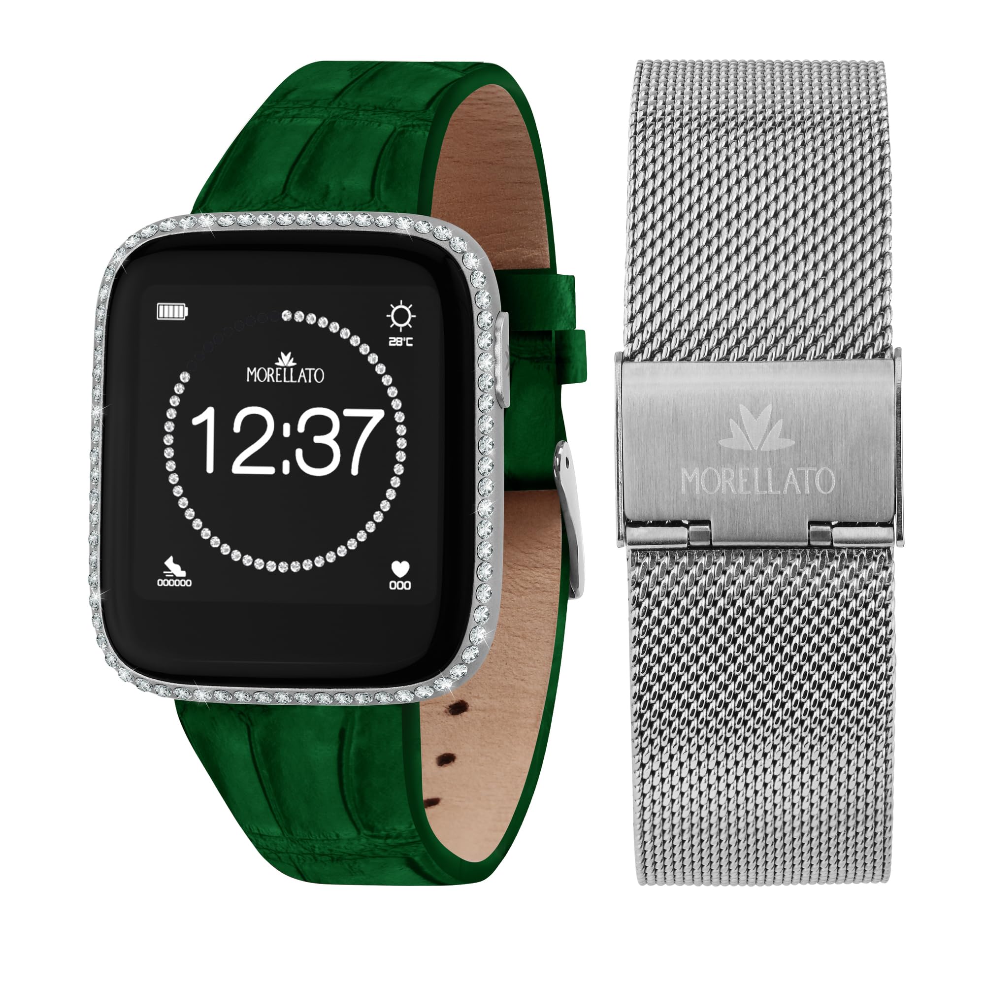 Morellato Special pack M-01 Crystal Light Smartwatch Donna, Digitale con doppio cinturino - R0151167522