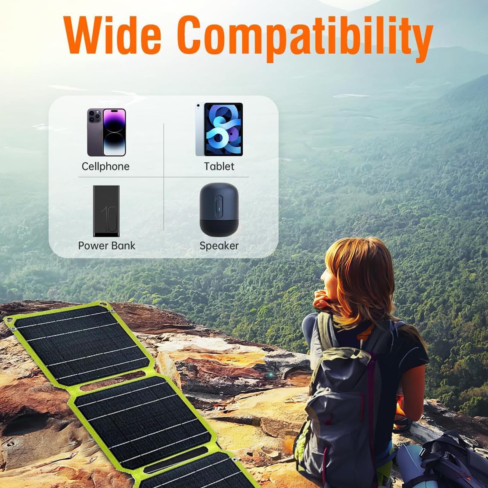 Kit de panneau solaire, panneau solaire pliable à charge