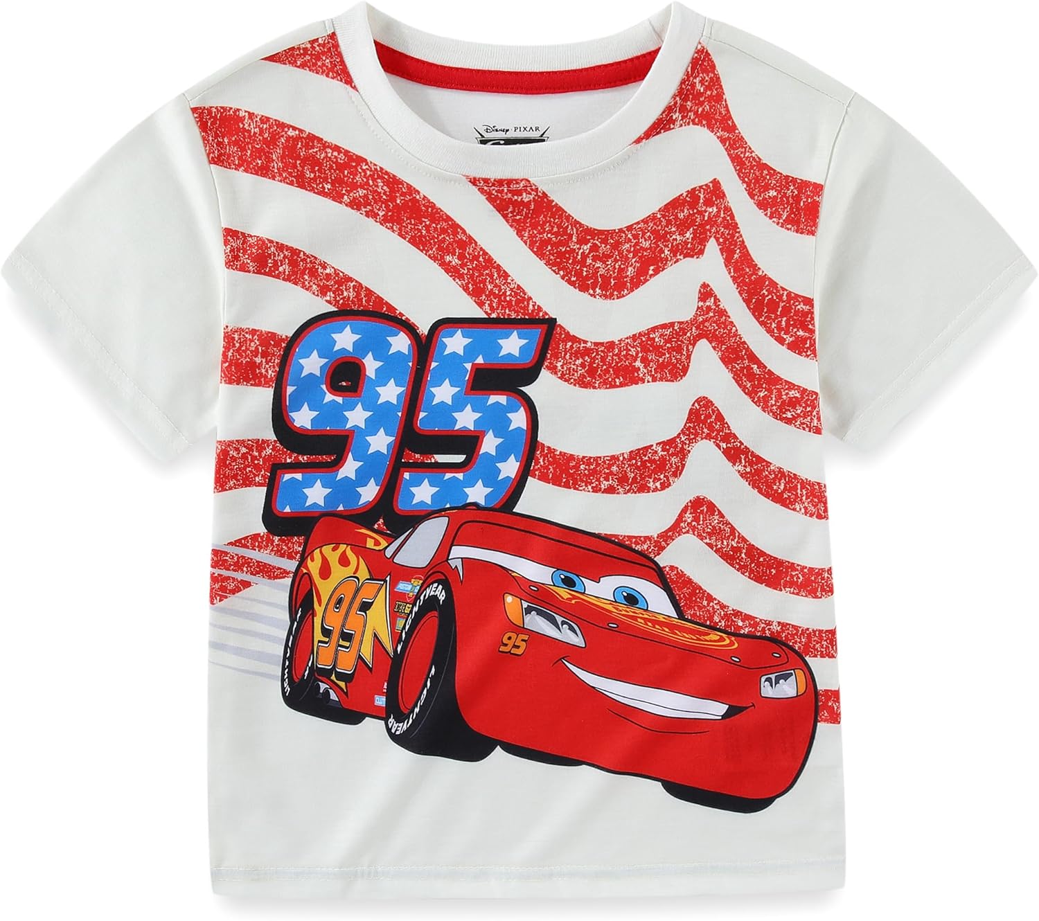 Disney Cars Lightning McQueen Boys Active Mesh Short Sleeve T-Shirt and Shorts Set for Toddler and Big Kid - Image 2