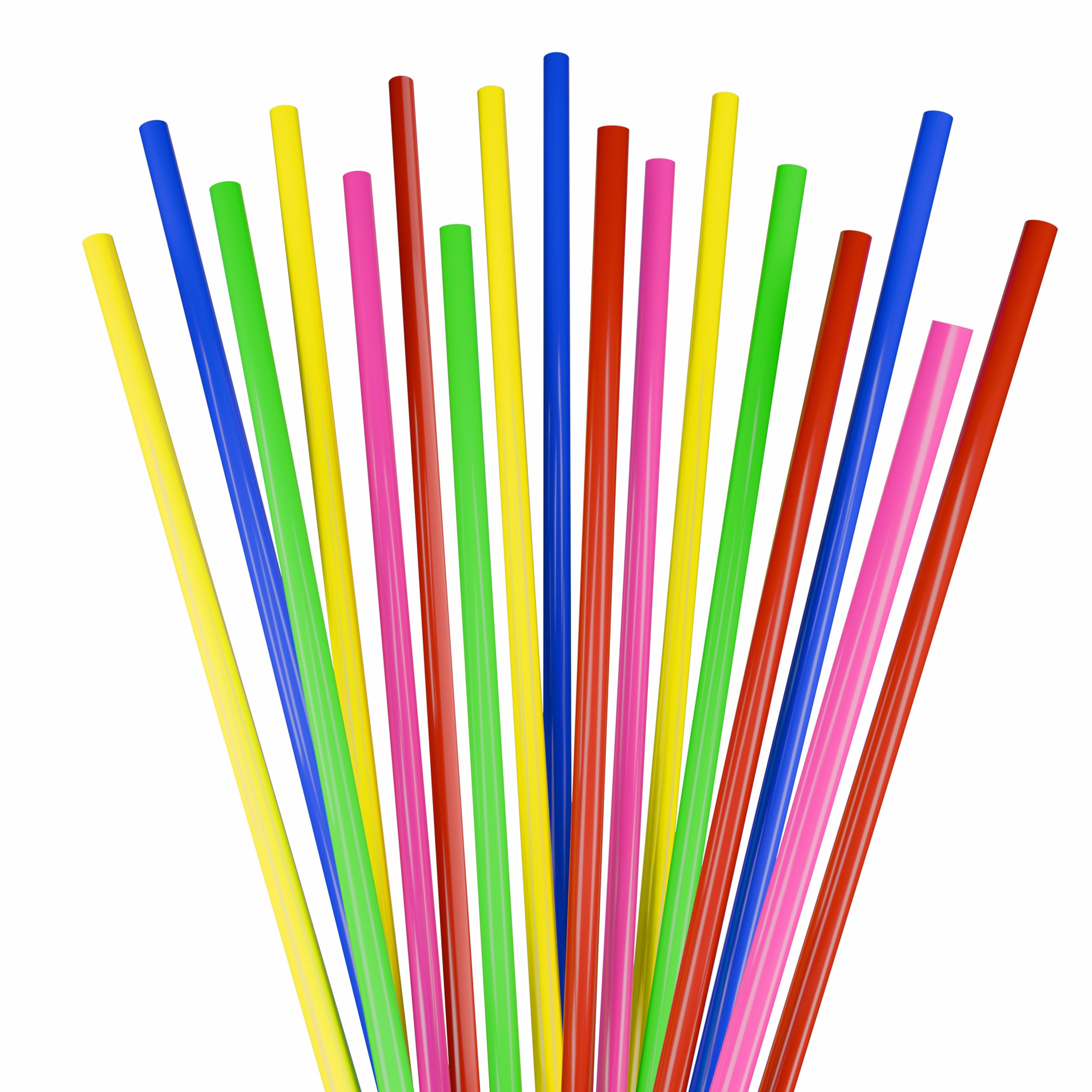 Disposable Plastic Coffee Stirrer Straw - 5 Inch Sip Stir Stick (Mixed, 1000)