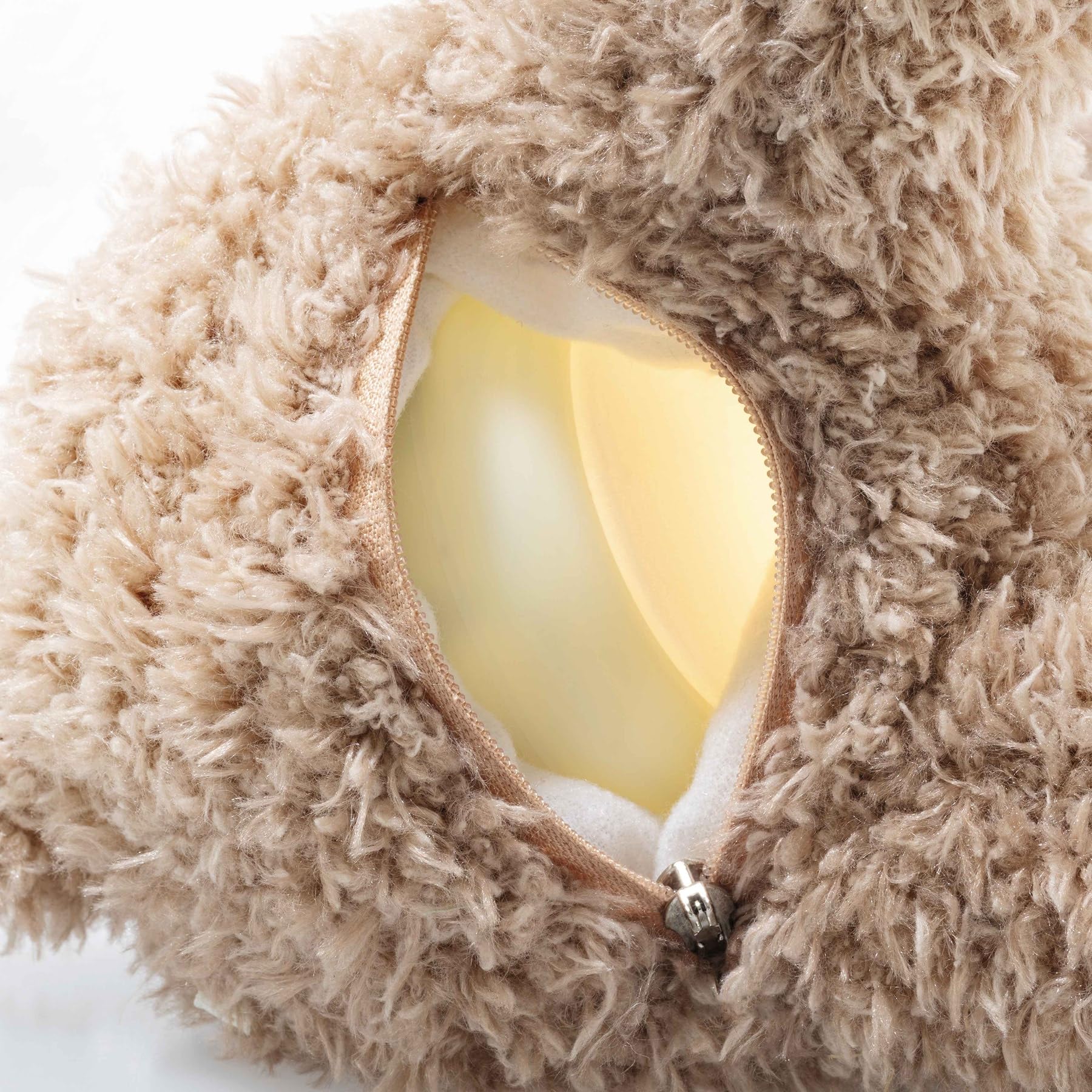 Steiff Caspar - Luz Nocturna con Oso de Peluche, 28 cm, Color marrón Claro