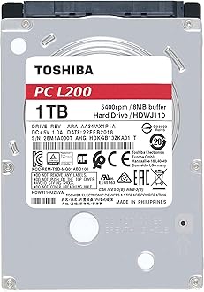 Toshiba L200 1TB 5400RPM 2.5" SATA HDWJ110UZSVA (Bulk)