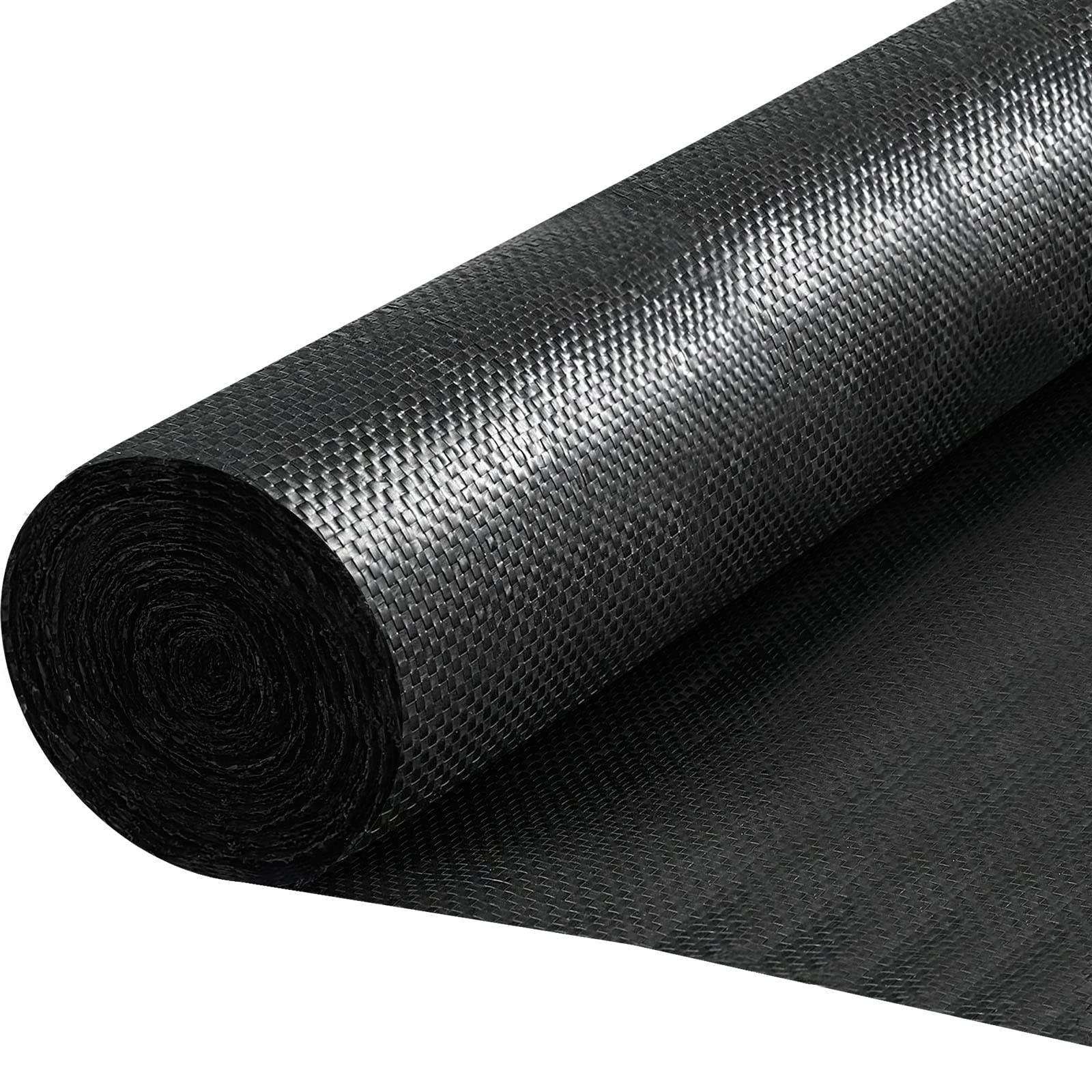 3.5oz Driveway Fabric Weed Barrier Landscape Fabric 600lbs Woven PP Geotextile Grass Blocker Fabric Heavy Duty Underlayment French Drain Fabric Ground Cloth Cover for Construction (13 x 50 Ft)