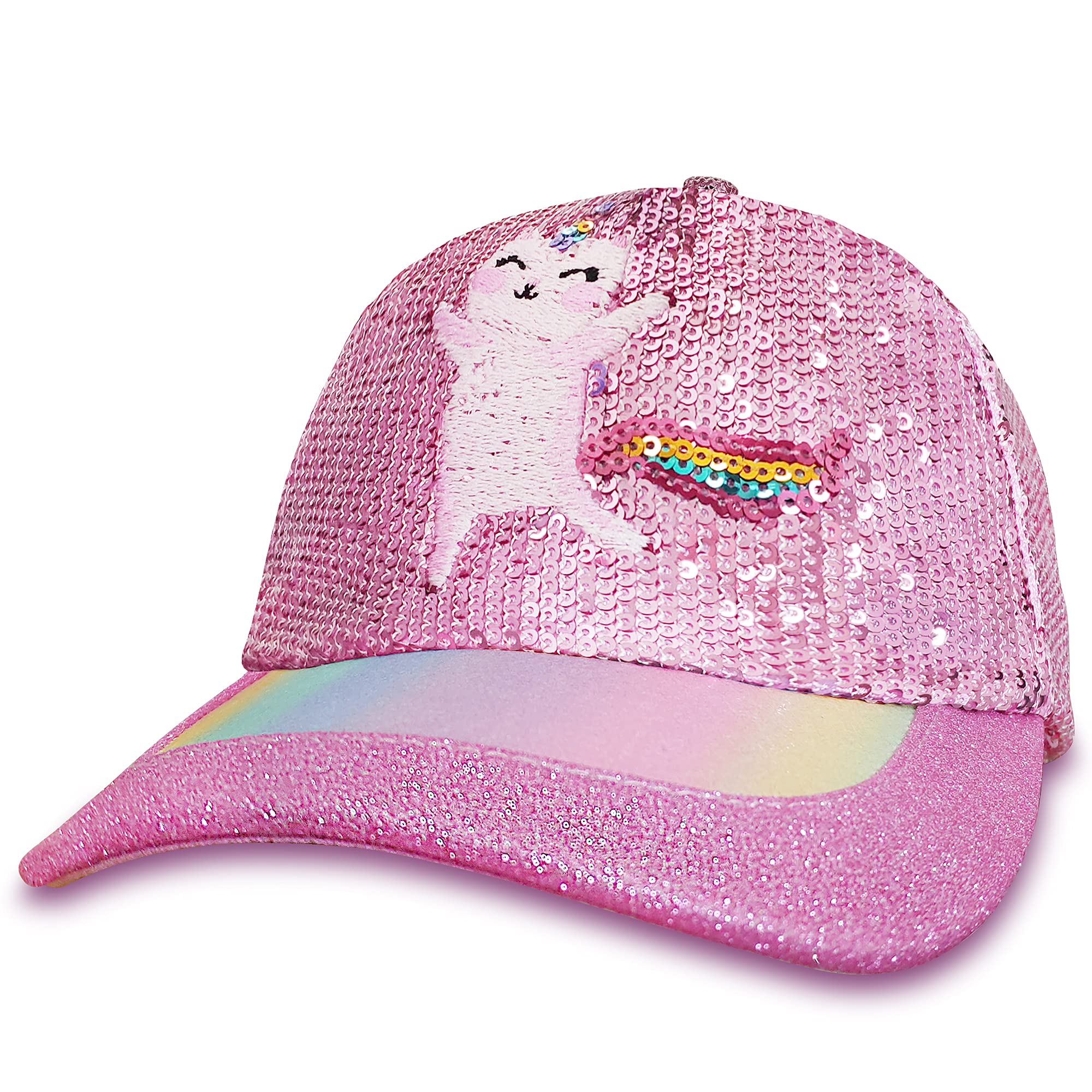 Girls Baseball Hat Kids Cotton Hat Trucker Sun Hat Adjustable Toddler Baseball Cap Beach Hat for Toddler Girls 1-10 Years