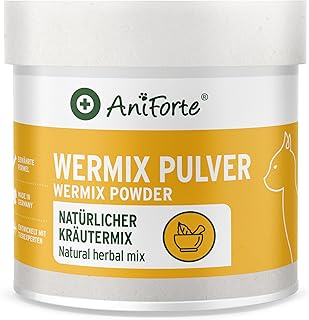 AniForte WermiX Pulver für Katzen 25g – Natürliche Kräuter wie Thymian, Wermut & Salbei, seit 10 Jahren bewährte Alternative, Unterstützung durch Saponine, Bitterstoffe product image