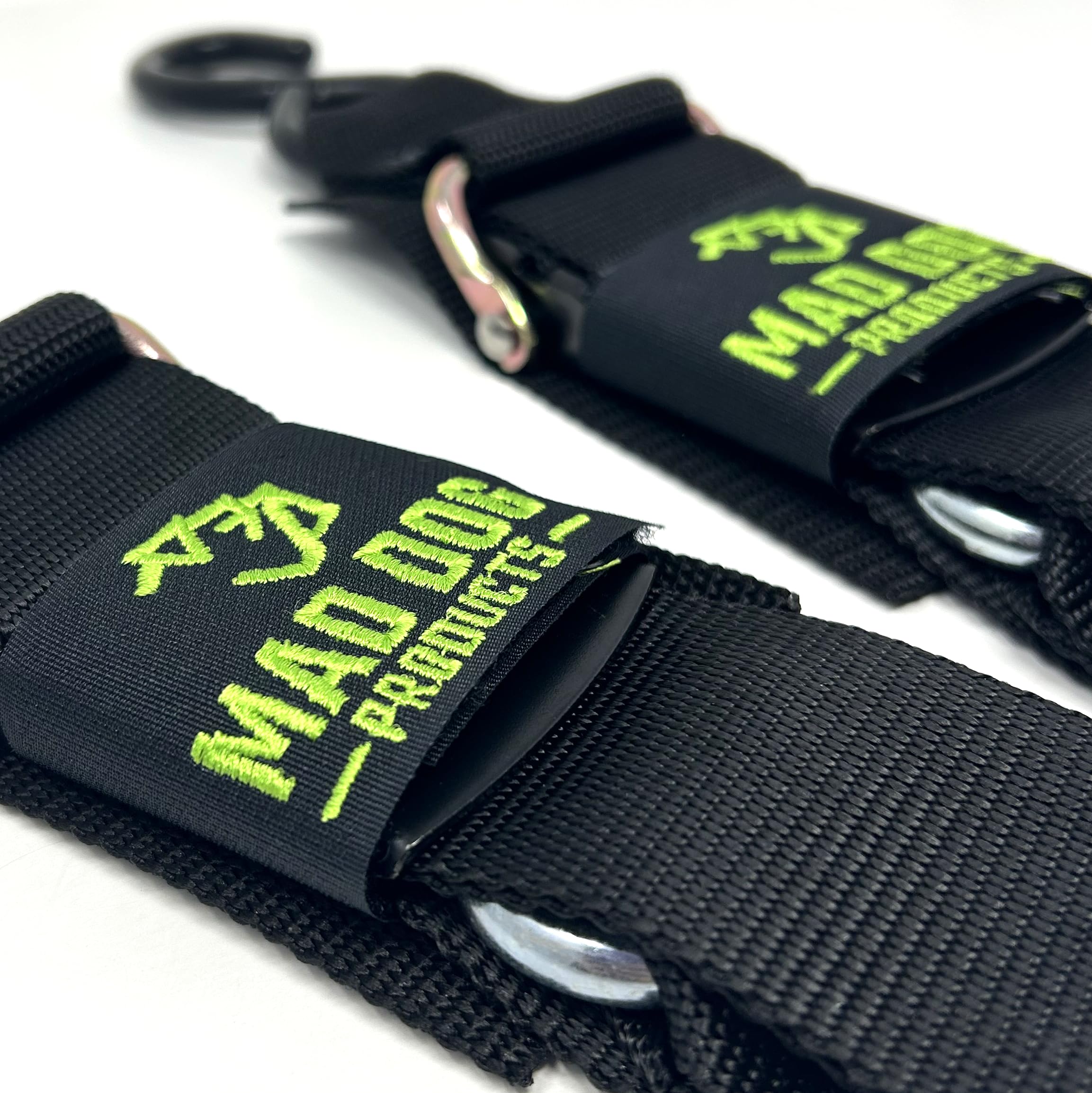 Mad Dog Products Boat Trailer Tie Down Straps (2-Pack) - Heavy Duty 2 Inch x 4 Foot Boat Tie Down Straps to Trailer - Proudly Made in USA