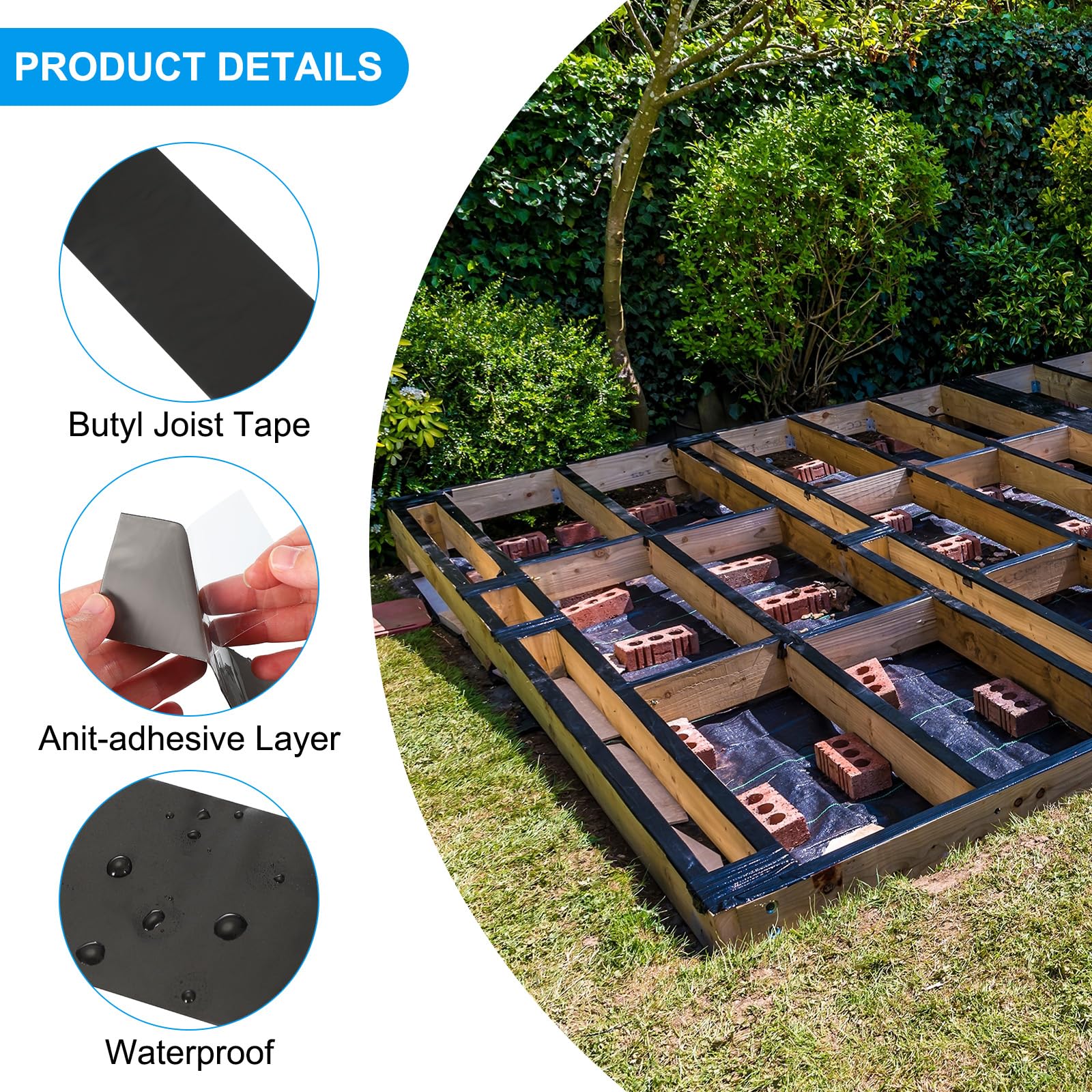 Deck Joist Tape For Decking Butyl Flashing Tape For Beams Manufacturer In China - View #6