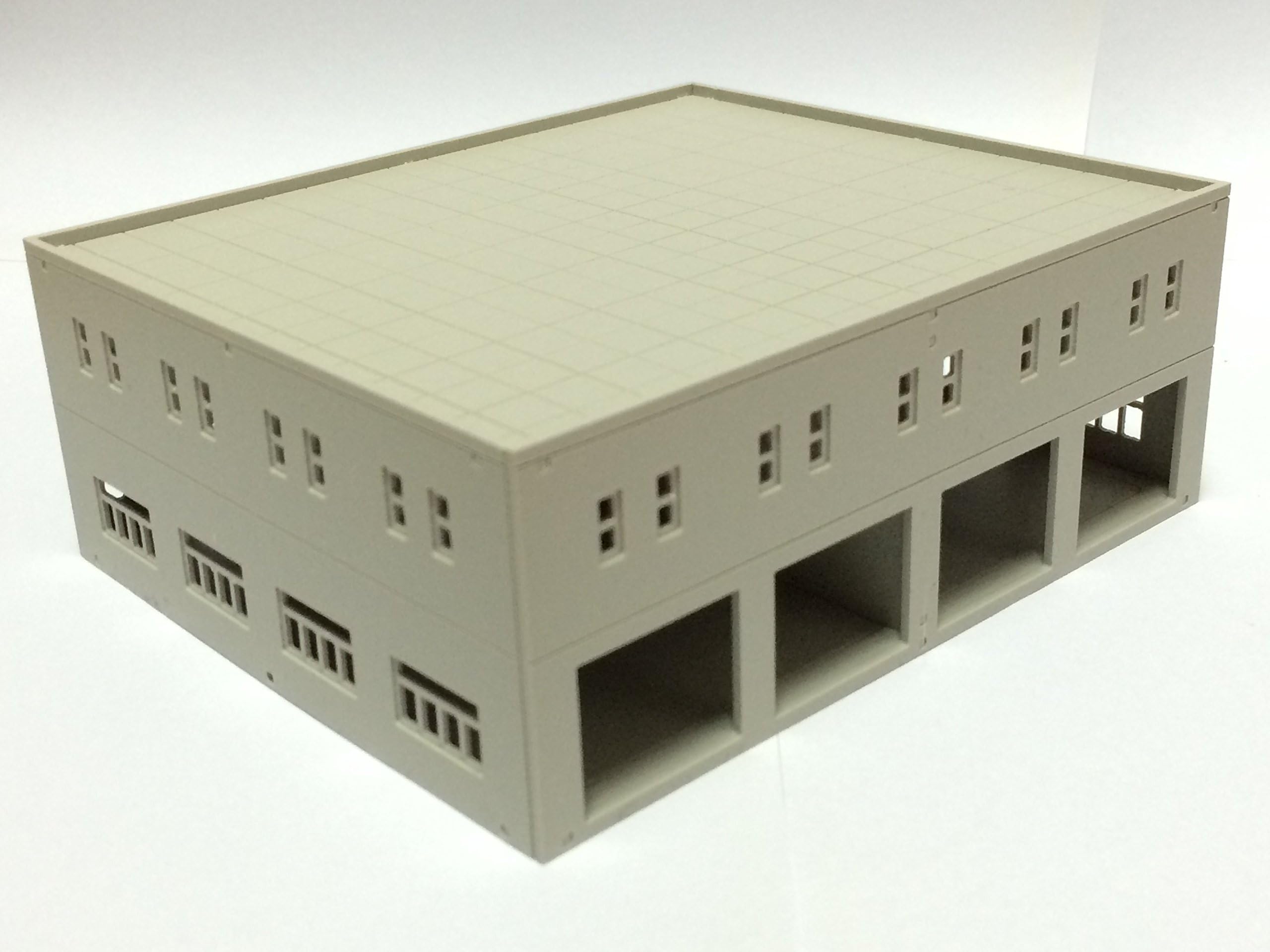 Outland Models Train Railway Modern Garage/Logistics Centre Unpainted N Scale