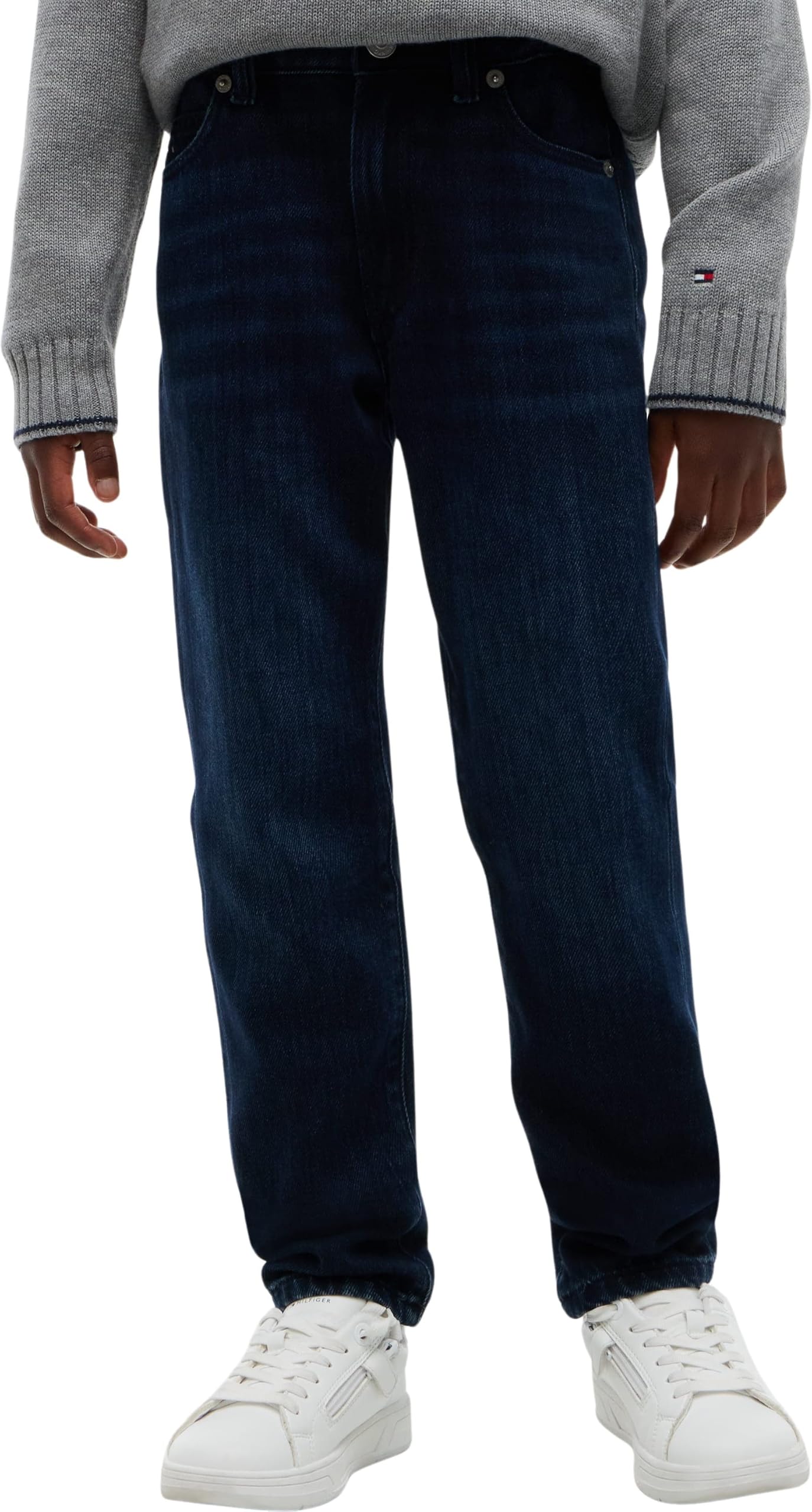 Tommy Hilfiger - Straight Blue Blackkb0kb10685, Dritto Bambini e Ragazzi