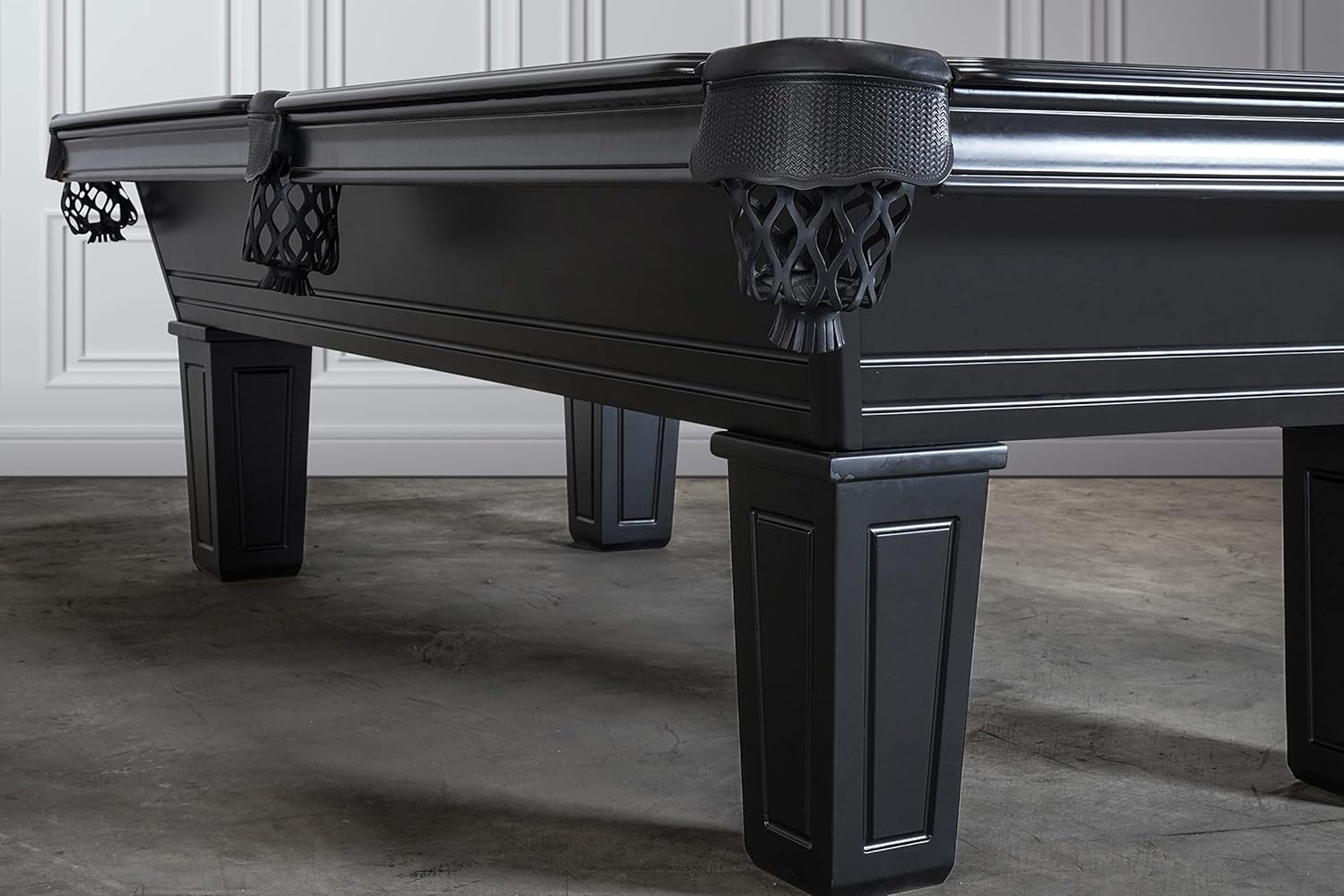 Empire USA - Corona Professional Slate Pool Table W/Premium Billiards Accessories （7FT and 8FT, Stain Black Finish and Walnut Finish）